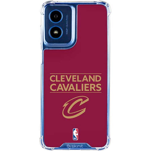 NBA Cleveland Cavaliers Standard - Maroon Moto G 5G (2024) Clear Case